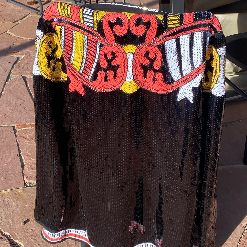 Black Sequin Embellished Nasty Gal Western Shirt